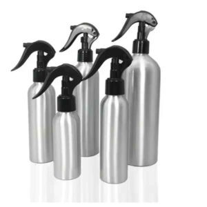 Aluminium Spray Bottles 150 - 500 ml Empty Spray Bottles Pump cover