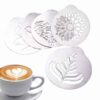 Coffee Art Stencils 4-5-6Pcs Fine Stainless Stencils cover