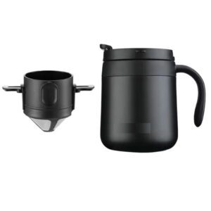 Coffee Filter Stainless Steel 1Pcs Sturdy Stainless Black jug couple-min