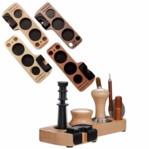 Coffee Tamper Station 1Pcs Wooden Sturdy Station cover-min
