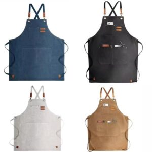 Cooking Aprons For Men Women Canvas Fine Apron 1Pcs cover-min
