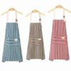 Ladies Cooking Aprons - Men - Women Fine Cotton-Linen 1Pcs cover