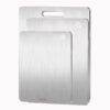 Stainless Steel Cutting Board 1Pcs Sturdy 304 Stainless 3in1-min