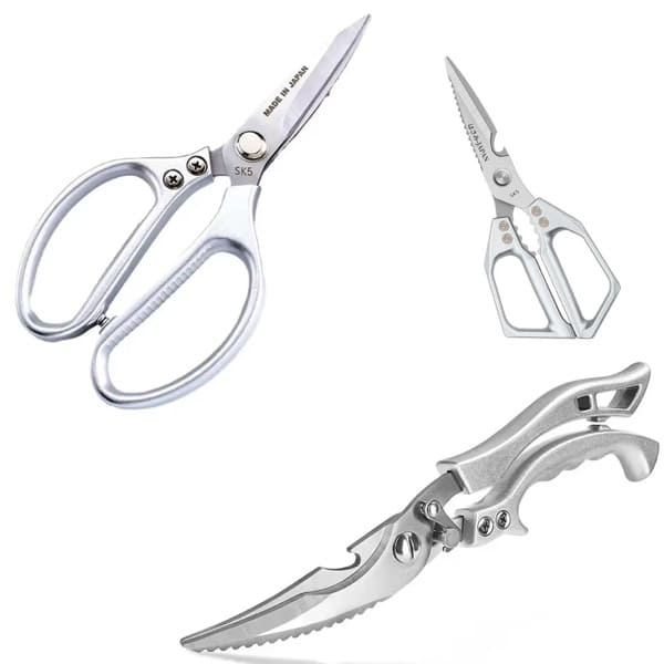 Stainless Steel kitchen Scissors 1Pcs Fine Utensils cover-min