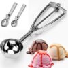 Ice Cream Scoop Stainless Steel 1Pcs Sturdy Scoop cover-min