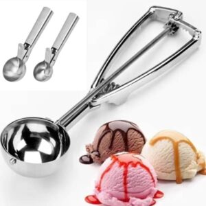 Ice Cream Scoop Stainless Steel 1Pcs Sturdy Scoop cover-min