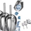 Ice Scoop Stainless Steel 1Pcs Sturdy Stainless Scoop cover-min