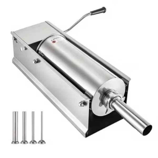 Manual Sausage Stuffer 1Pcs Sturdy Stainless Vevor Filler cover 3L 7LBS-min