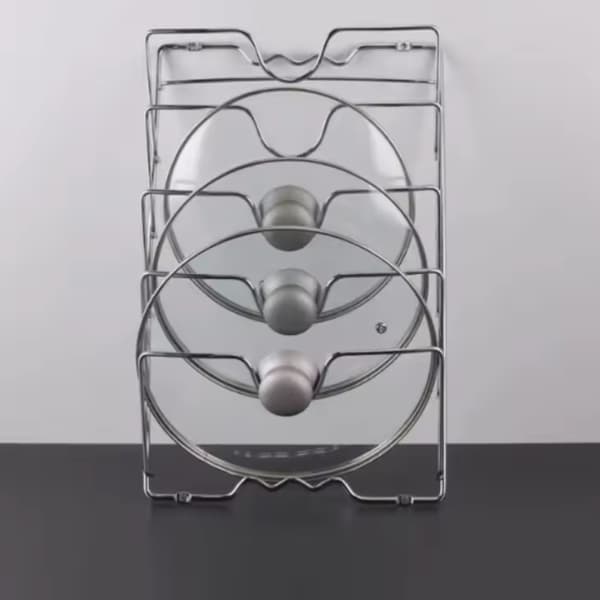 Pots And Pans Lid Storage 1Pcs Sturdy 7 lid holder for pots and pans hanging -min