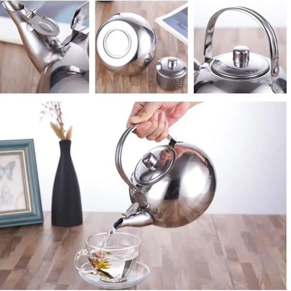 Stainless Steel Teapot With Infuser 1L Elite Teapot 2 Stainless Steel Teapot With Infuser 1L Elite Teapot show -min