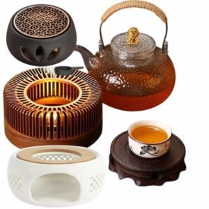Glass Teapot Heater Elite Warmer 1Pcs cover